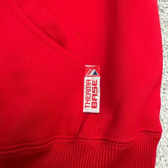 Majestics Therma Base MLB 2011 Playoffs St Louis Cardinal Hoodie Sweatshirt - Picture 4 of 14